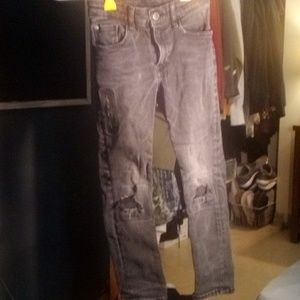 H&M boys distressed black skinny jeans